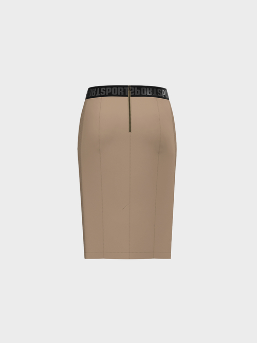 Skirt in faux nappa