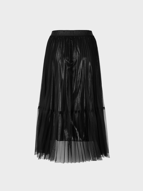 Two-piece skirt with gloss effect