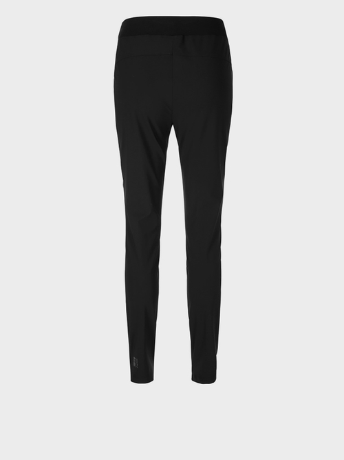Stretch pantalon met overlocksiernaden