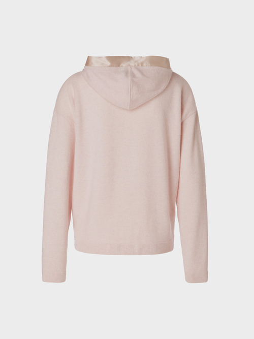 Luxuriöser Strickpullover mit Kapuze