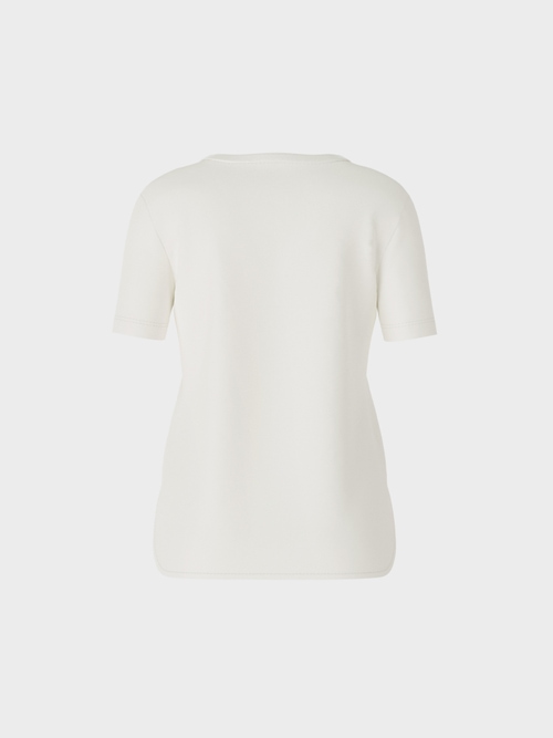 Shirt mit Seidenbesatz