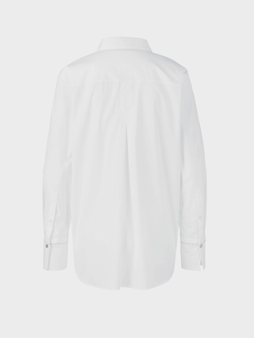 Baumwollbluse mit Zierkette