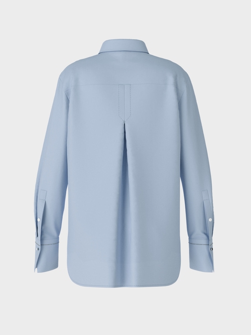 Baumwollbluse mit Zierkette