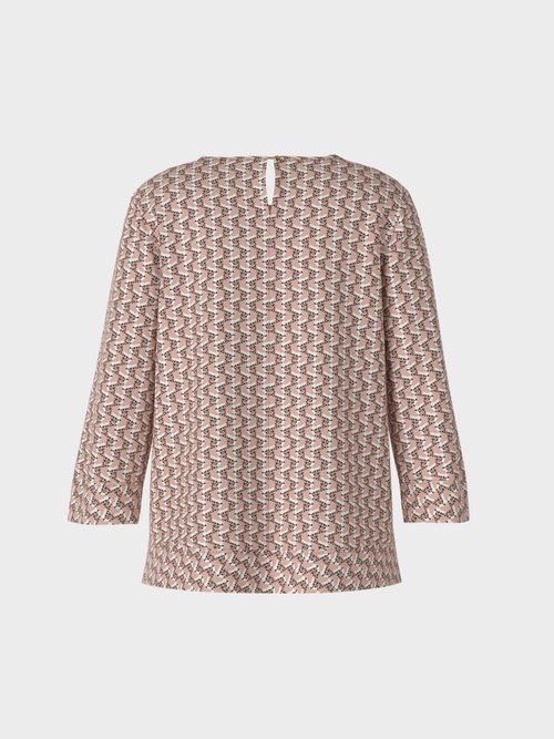 Blouse-style top with leopard pattern