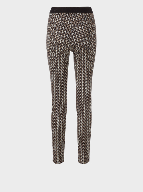 Stretchhose mit Leopardenmuster