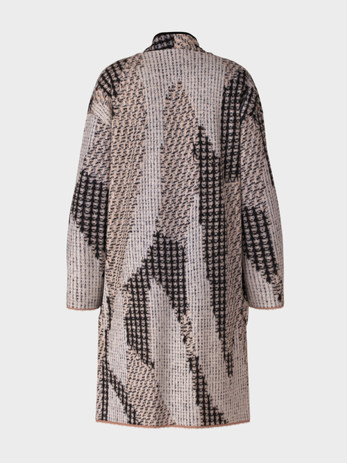 Manteau jacquard tricoté en Allemagne