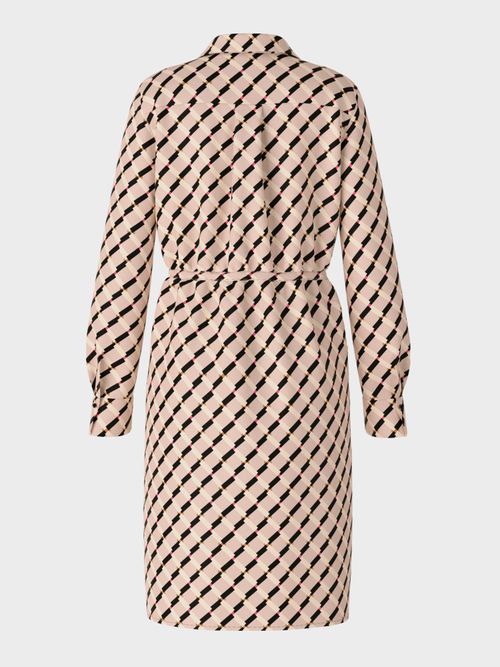 Hemdblusenkleid mit Graphic-Print
