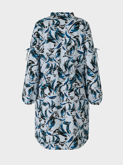 Baumwollkleid mit Bird-Print