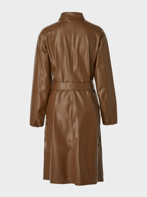 Hemdblusenkleid aus Fun-Nappaleder