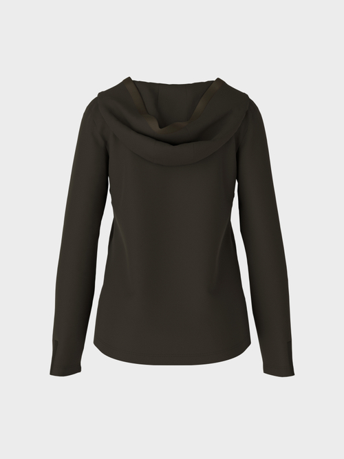 Jersey top with hood
