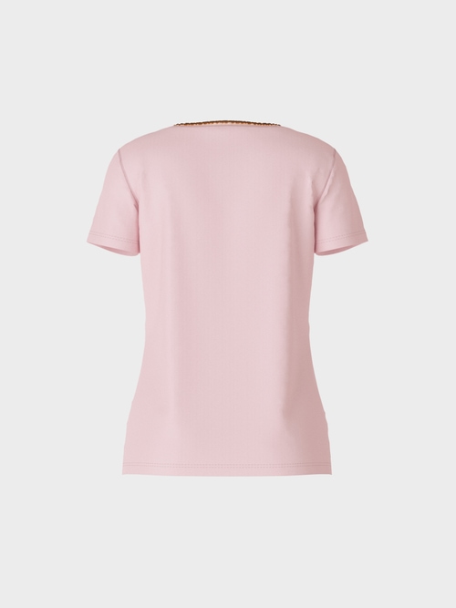T-shirt with silk detail