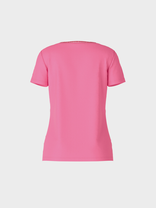 T-Shirt mit Seidendetail