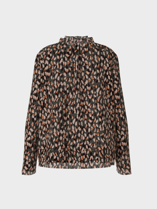Gemusterte Bluse aus Viskose