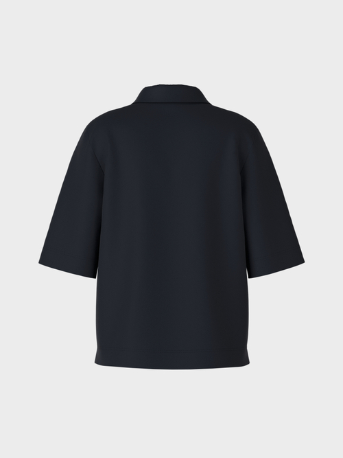 Weites Polo-Shirt aus Baumwolle
