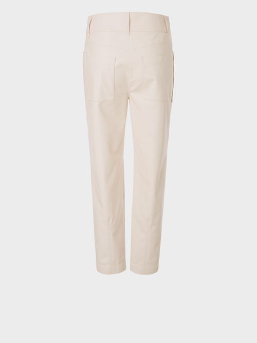 High-Waist-Hose aus Fun-Nappaleder