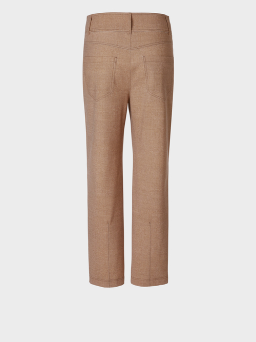 High-Waist-Hose in Web-Optik