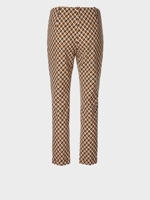 Jersey pants with graphic pattern