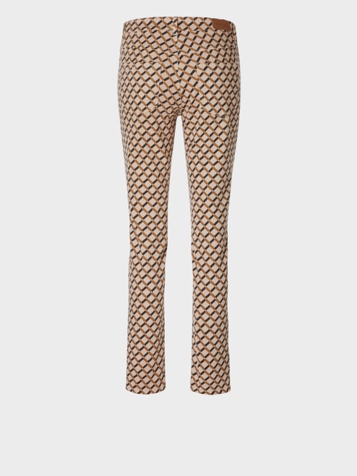Röhrenjeans mit Graphic-Muster
