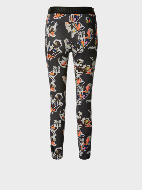 Hose mit Magnolien-Print