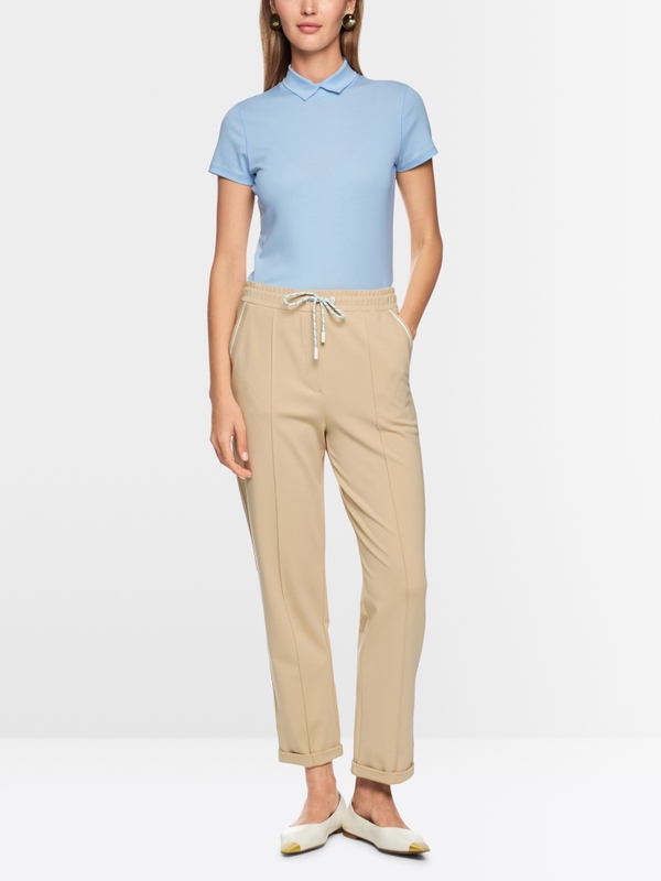 Plain T-shirt with short sleeves