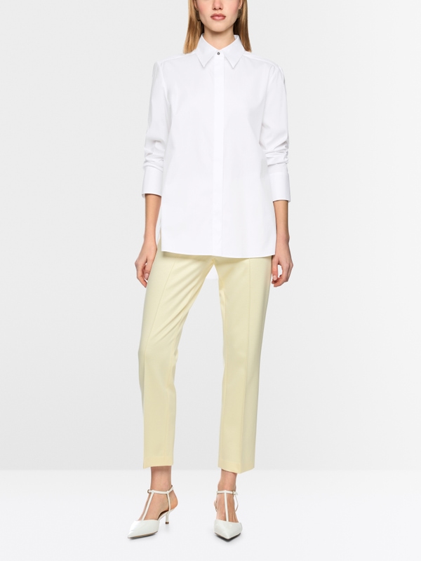 Plain and with glitter - blouse in shirt style