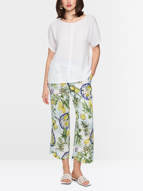 Blouse ample en tissu fluide