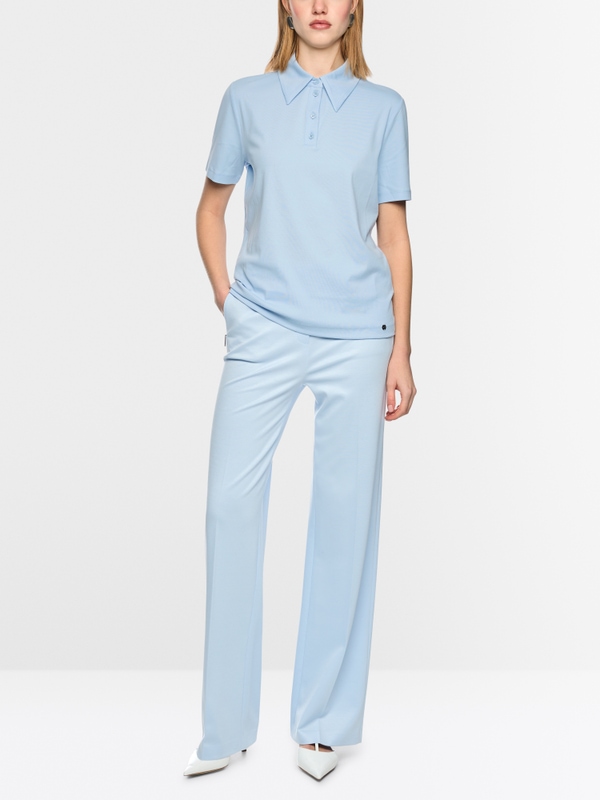 Polo en coton stretch