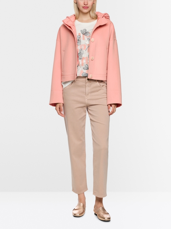 Veste en laine à capuche