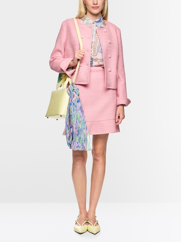 Veste couture en coton mélangé