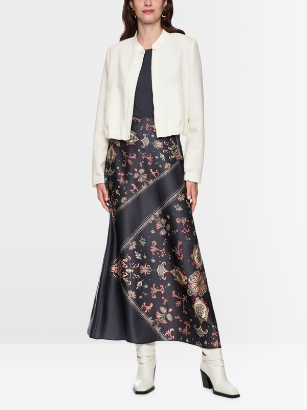 Veste à col montant et fermeture éclair