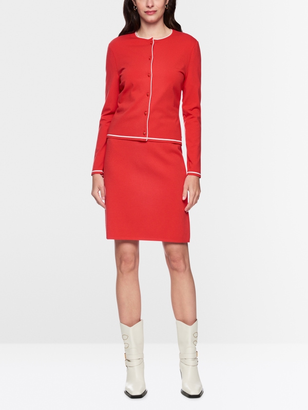 Fijn gebreid vest "Rethink Together"