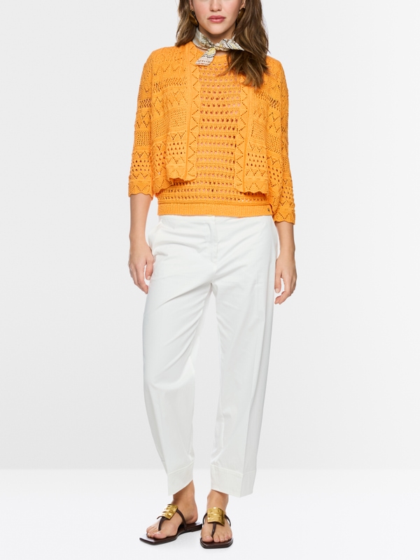 ‘Rethink Together’ openwork cardigan