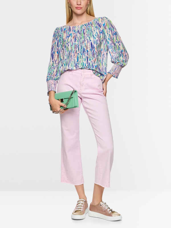 ‘Rethink Together’ printed blouse