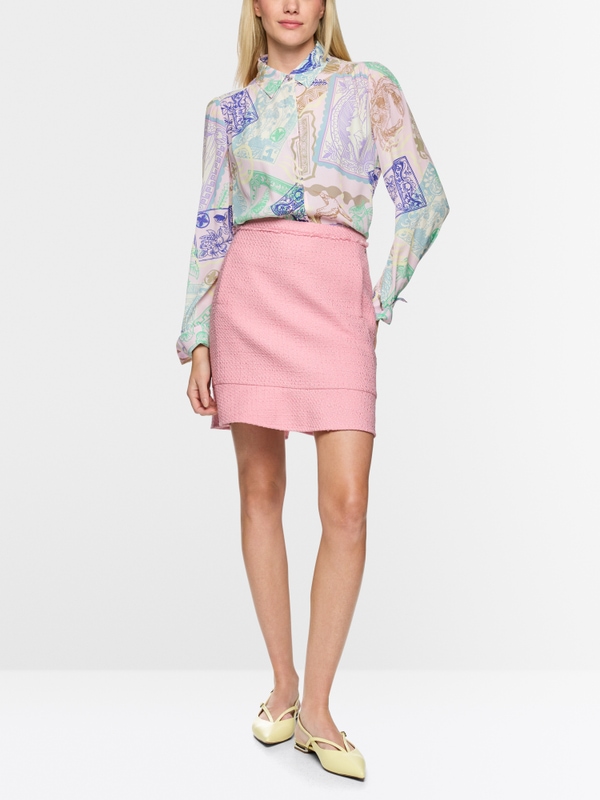 Jupe courte à volants