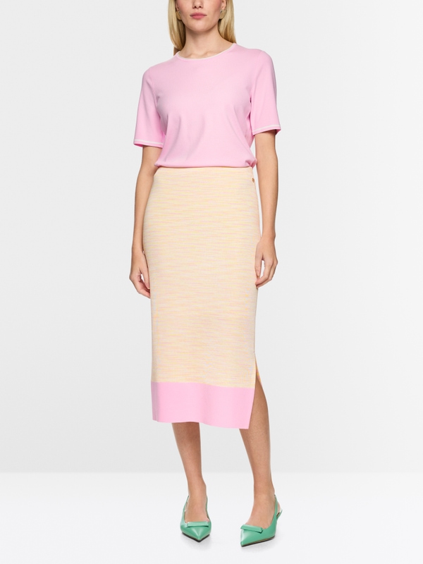 ‘Knitted in Germany’ calf-length skirt