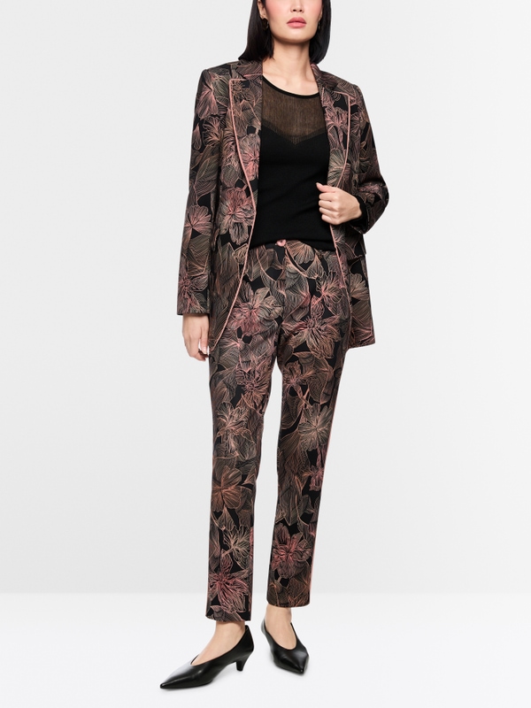 SYDNEY slim trousers with floral print