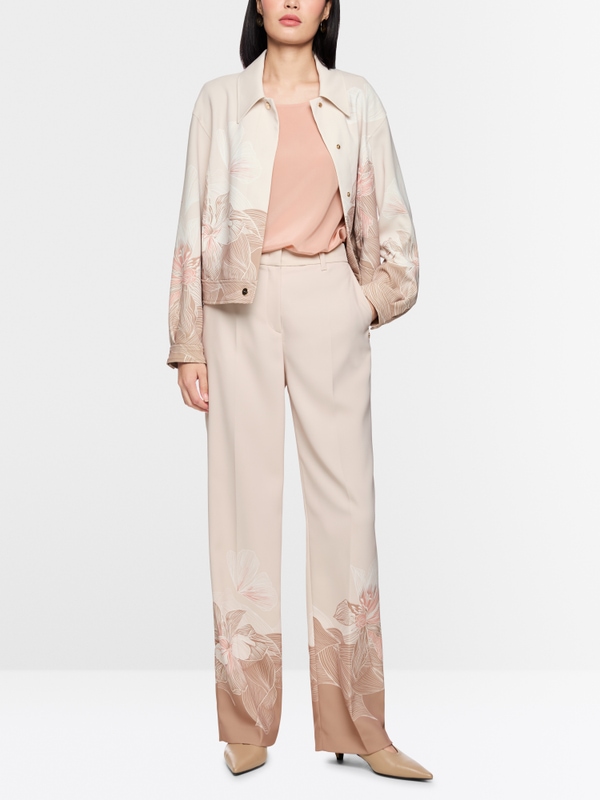 WUKARI wide high waist fabric trousers