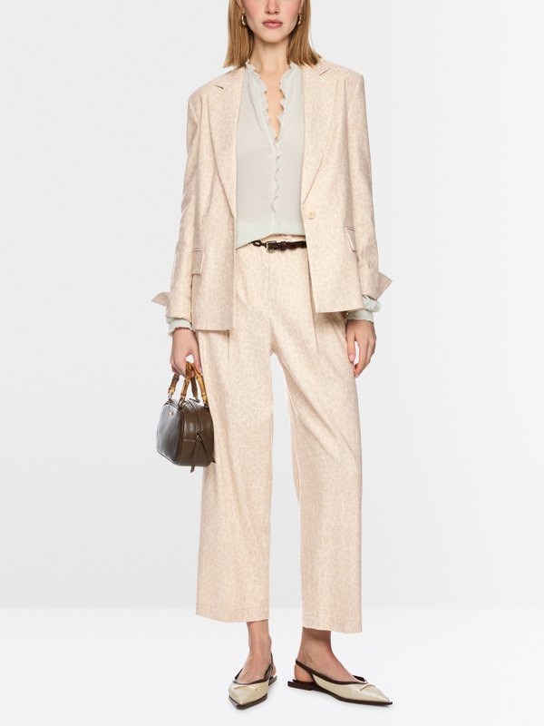 WASCO trousers with leopard print