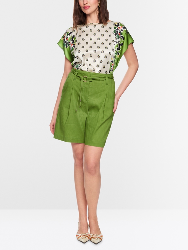 WARANGAL linen blend shorts