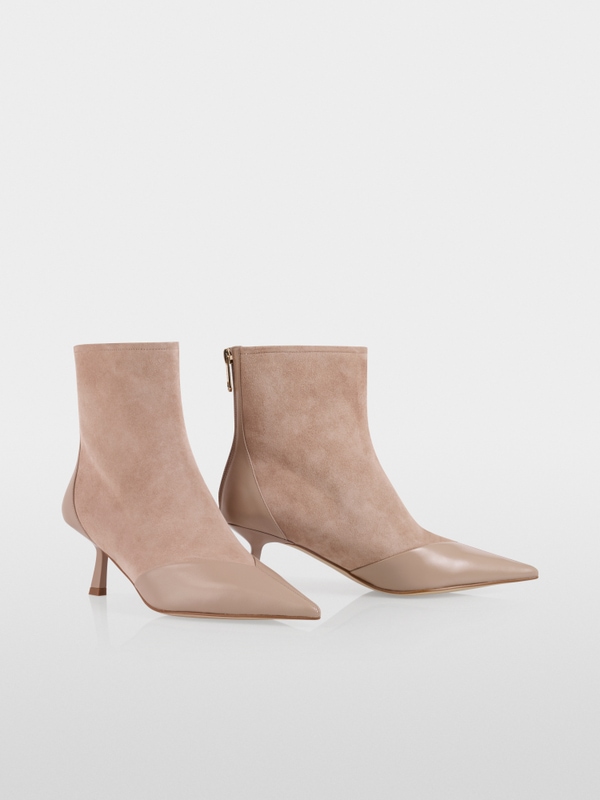 Elegant leather ankle boots