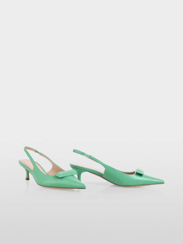 Escarpins à bride élégants à talons en cuir