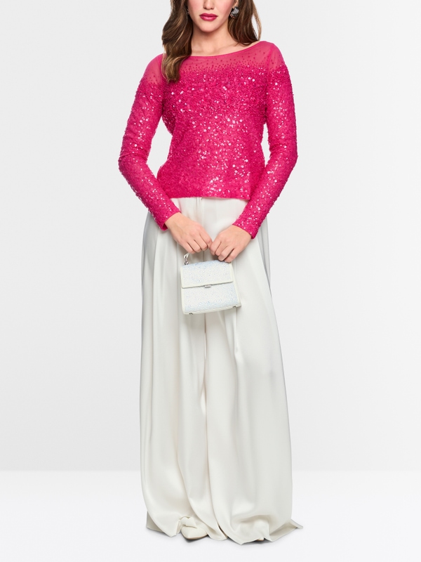 Blouse effet scintillant