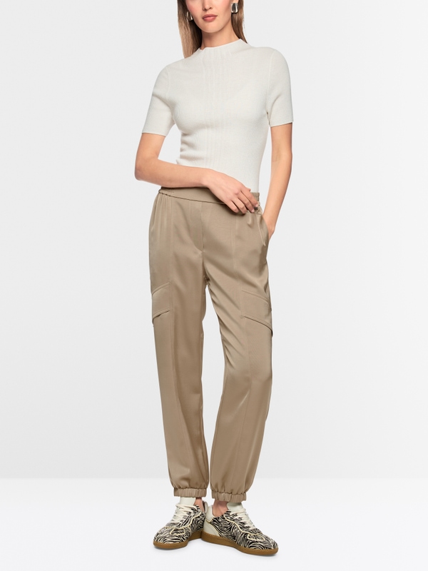 RHODOS relaxed fit fabric pants