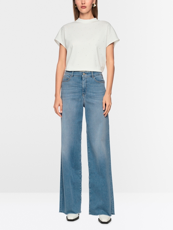 WARRI wide cut jeans with high waist