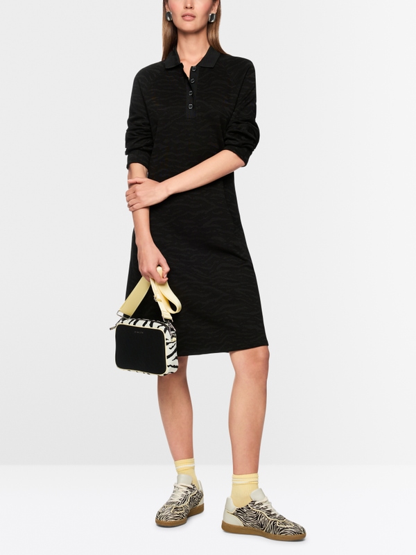 Robe en maille avec imprimé animalier