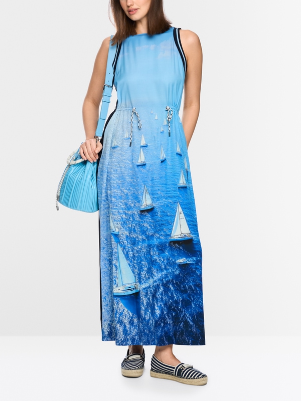 Robe longue imprimée