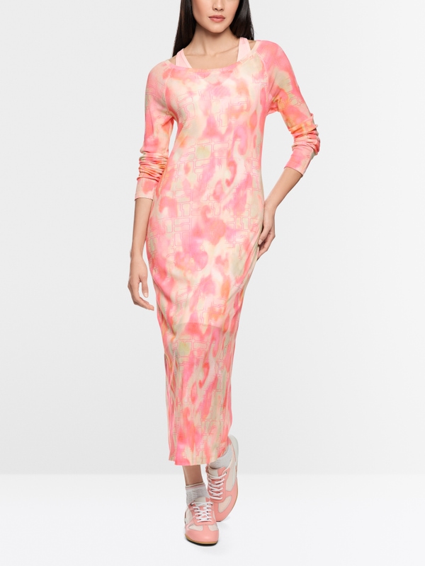 Midi dress with print