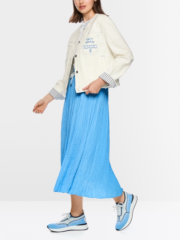 Veste en jean style marin
