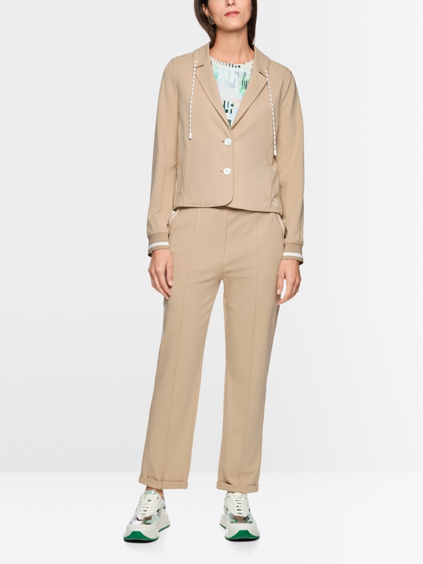 Sporty blazer with striped details