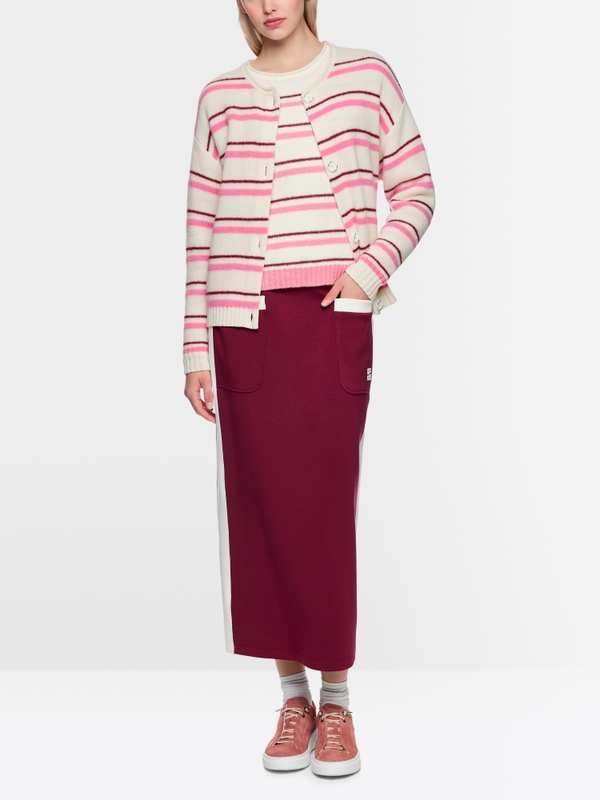 ‘Knitted in Germany’ striped cardigan